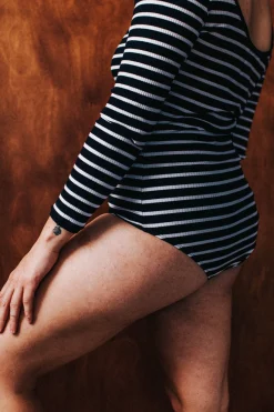 BODY HUGO RAYURES NAVY