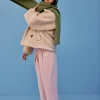 ECHARPE ROSIE VERT OLIVE