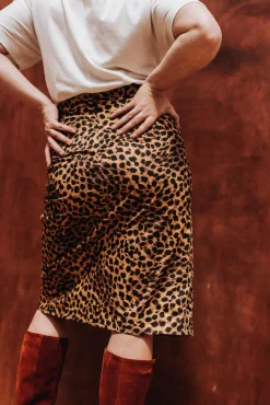 JUPE ANAELLE LEOPARD