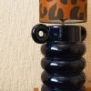 LAMPE ALI LEOPARD & BLEU MARINE