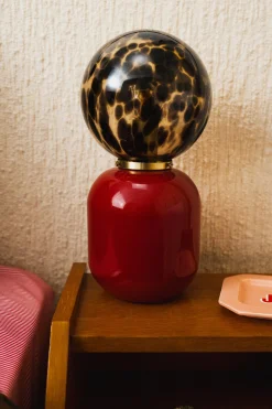 LAMPE MILO ROUGE & ECAILLE