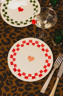 LOT DE 2 ASSIETTES ELIZA CHESS
