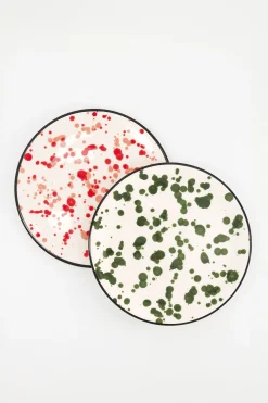 LOT DE 2 ASSIETTES ELIZA DOTS