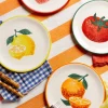 LOT DE 4 ASSIETTES ROSALIE FRUIT