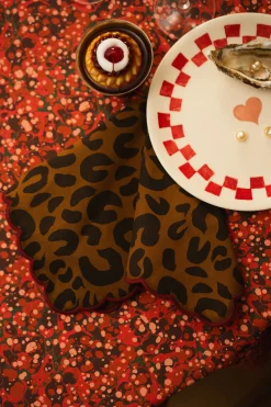 LOT DE 2 SERVIETTES KATE LEOPARD
