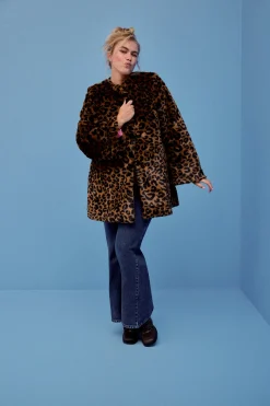 MANTEAU NICOLE NEW LEOPARD