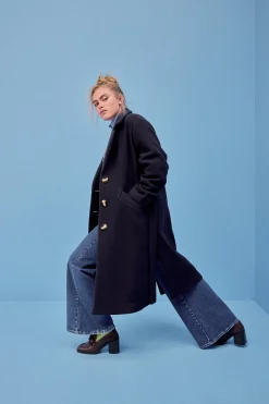 MANTEAU RAY BLEU MARINE