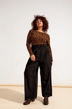 PANTALON HARYA FLUIDE NOIR