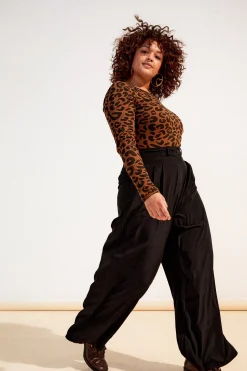 PANTALON HARYA FLUIDE NOIR
