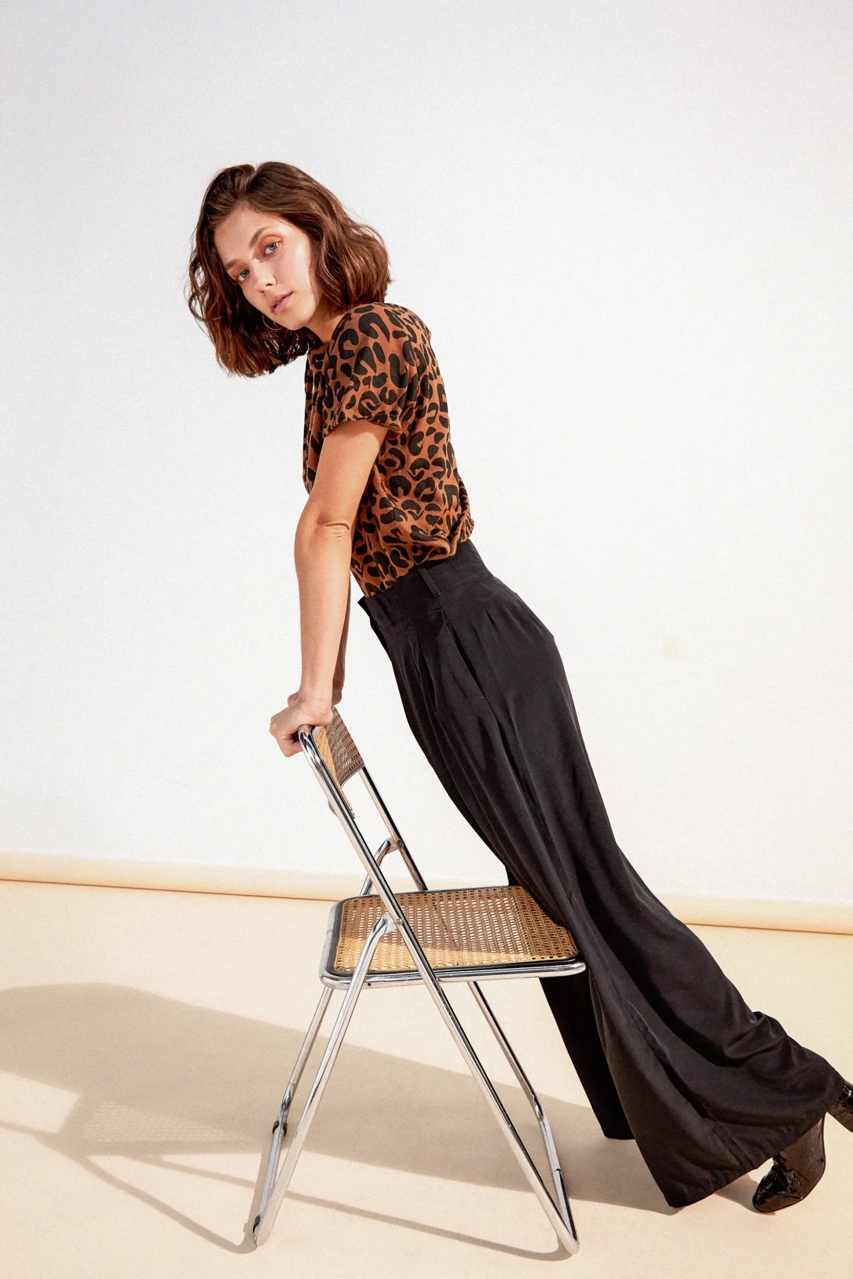 PANTALON HARYA FLUIDE NOIR