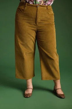 PANTALON NELSON VELOURS KAKI