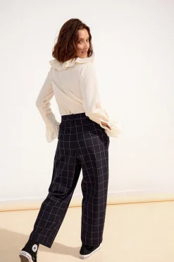 PANTALON NEW NOE CARREAUX NAVY