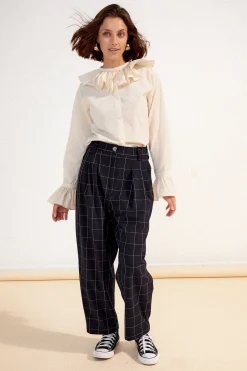 PANTALON NEW NOE CARREAUX NAVY