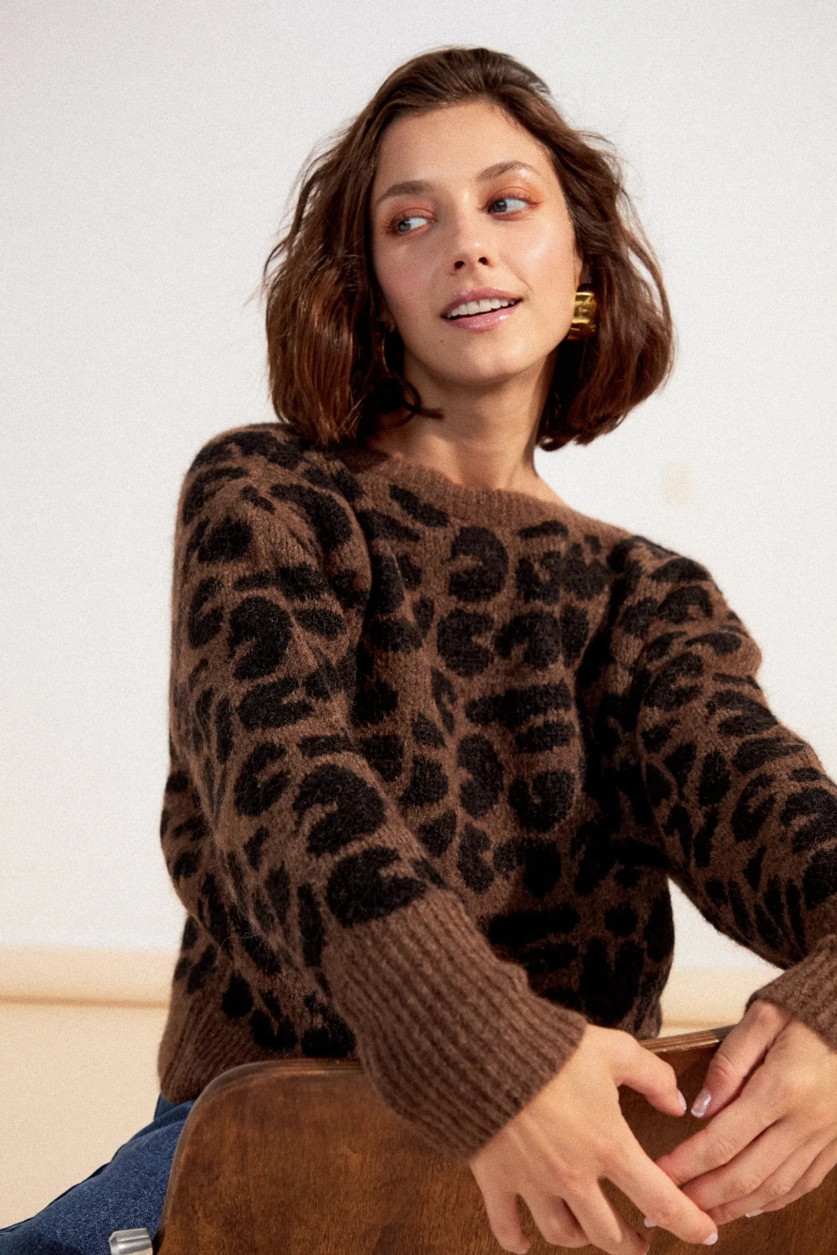 PULL MARIUS V LEOPARD