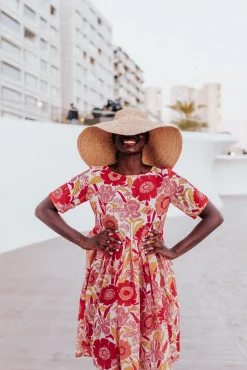 ROBE FRIDA IRIS COQUELICOT