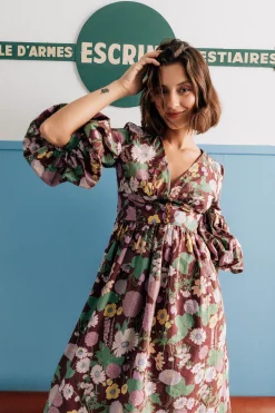 ROBE LEANDRA AUTUMN FLOWER MARKET