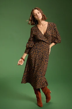 ROBE MARLA LEOPARD