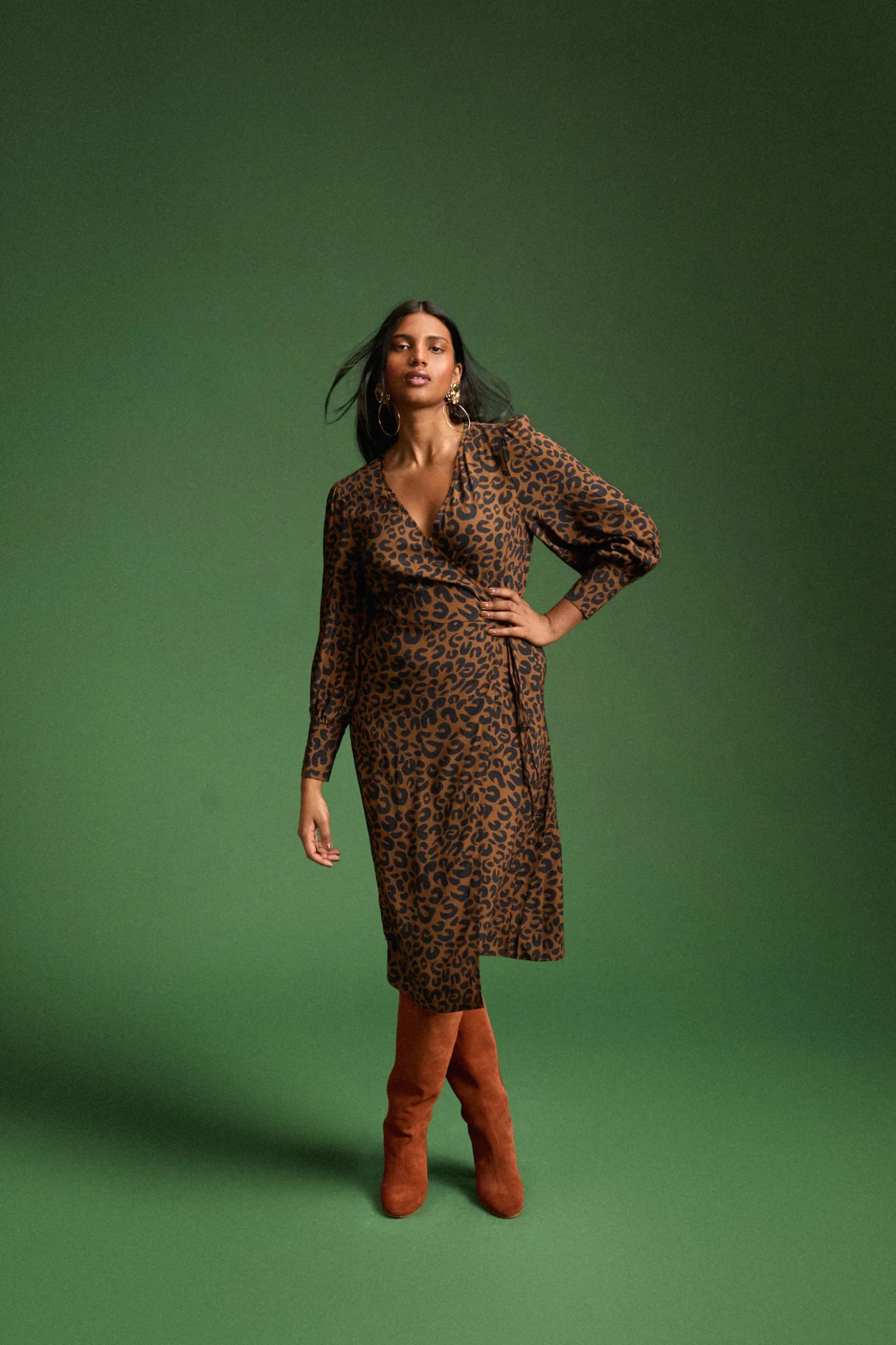 ROBE MARLA LEOPARD