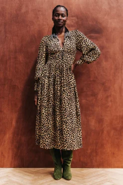 ROBE NATACHA LEOPARD