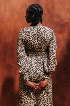 ROBE NATACHA LEOPARD