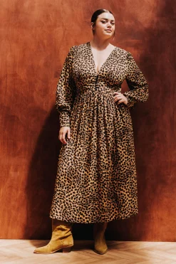 ROBE NATACHA LEOPARD
