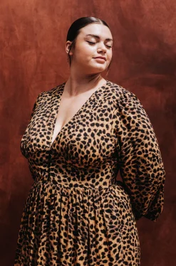 ROBE NATACHA LEOPARD