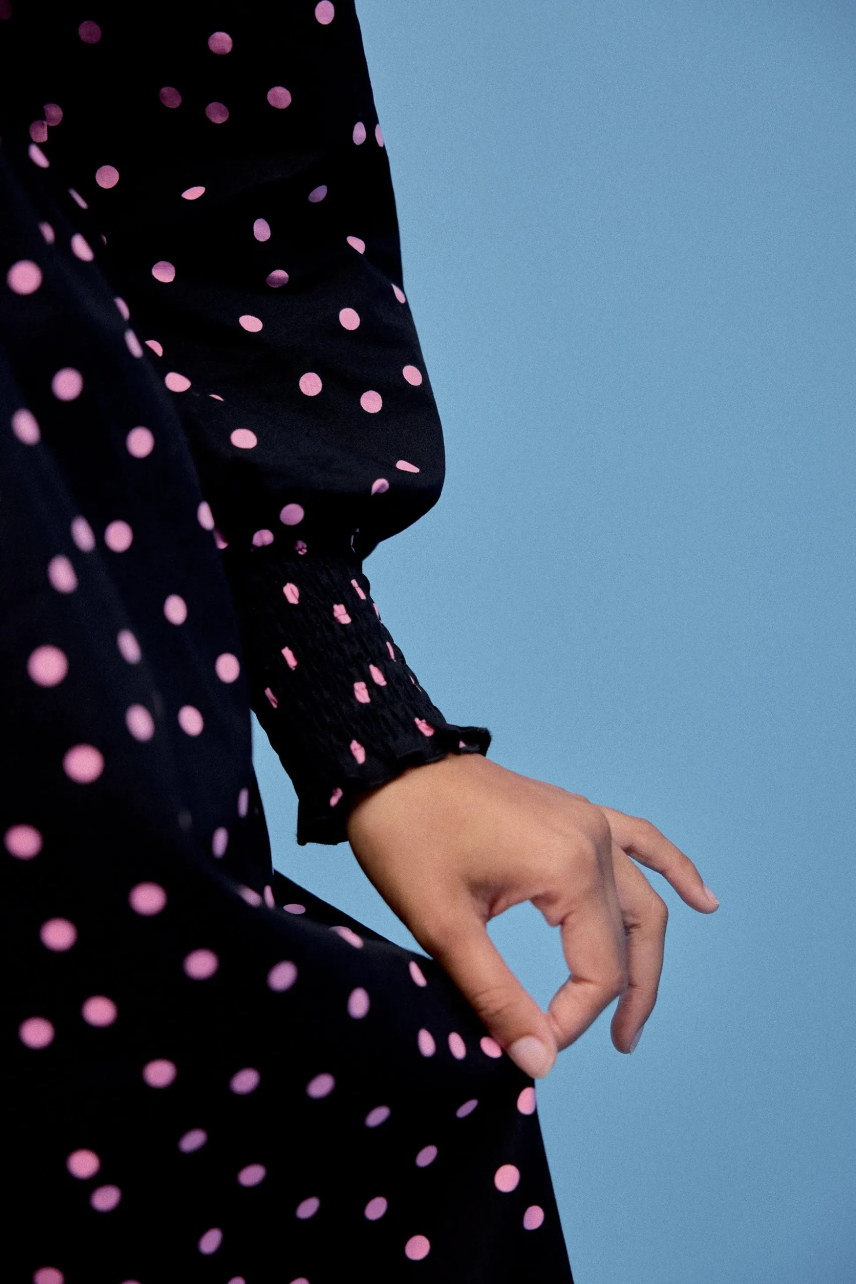 ROBE ROSE POLKA ROSE