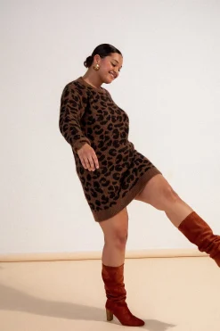 ROBE RUBY LEOPARD