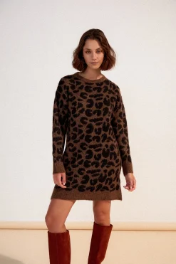 ROBE RUBY LEOPARD