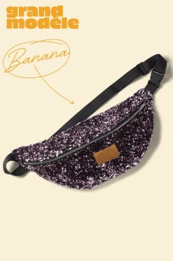 SAC BANANA SEQUINS ROSES