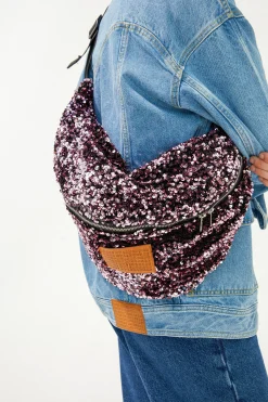 SAC BANANA SEQUINS ROSES