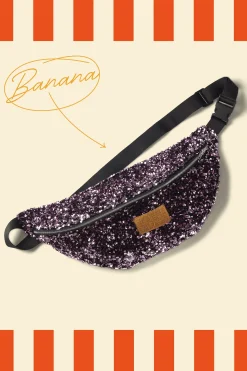 SAC BANANA SEQUINS ROSES