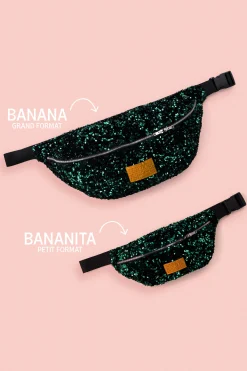 SAC BANANA SEQUINS VERTS