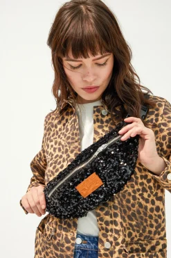 SAC BANANITA SEQUINS NOIRS