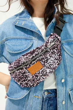 SAC BANANITA SEQUINS ROSES