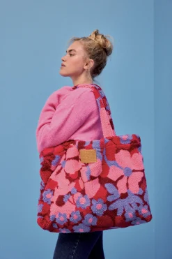 SAC CABAS FLEURS 70'S