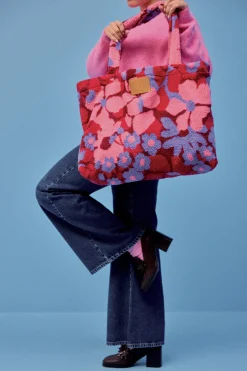 SAC CABAS FLEURS 70'S