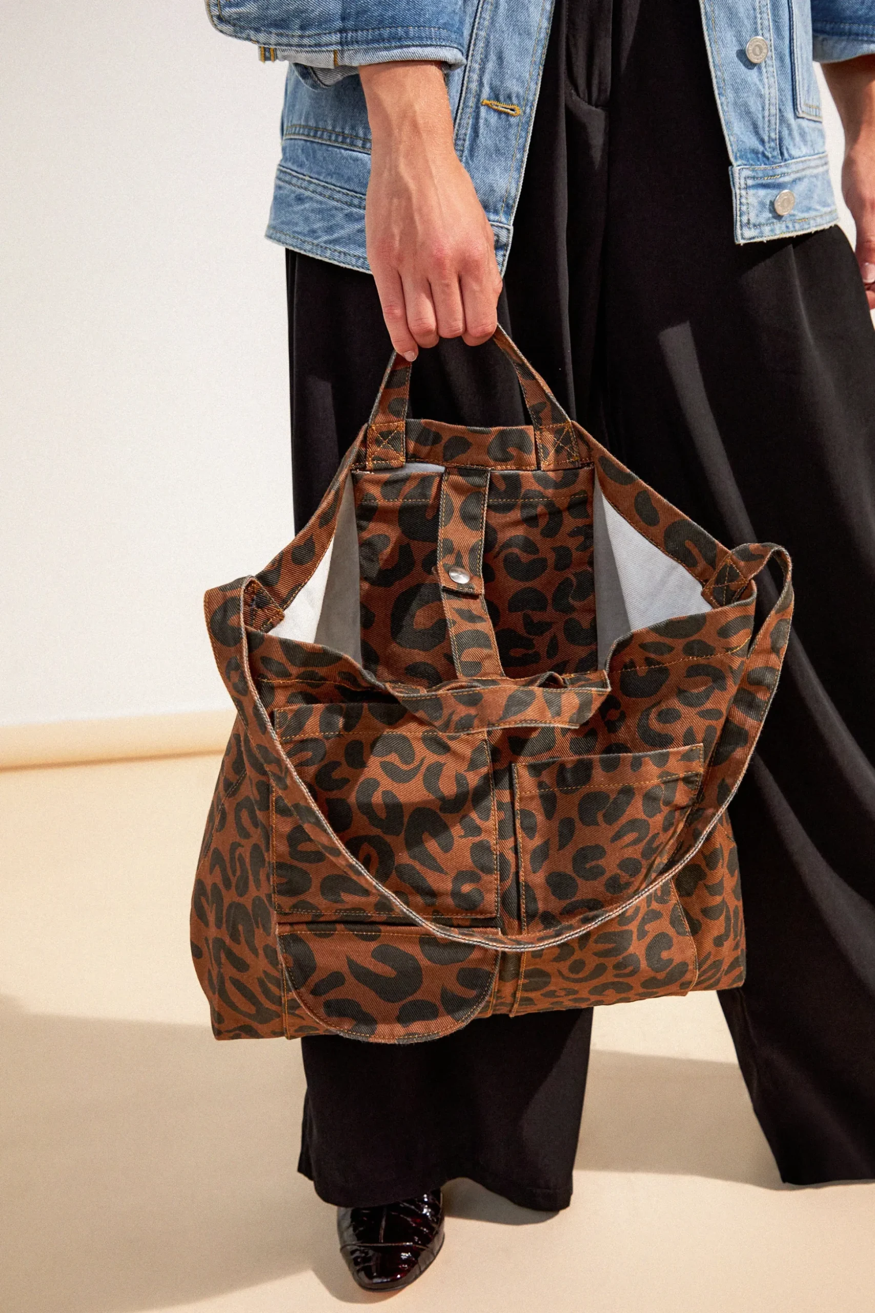 SAC CABAS SUZETTE LEOPARD