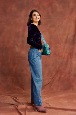 SAC GINA FLEURS DAMASSÉ
