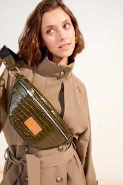 SAC GLORIA CUIR EFFET CROCO