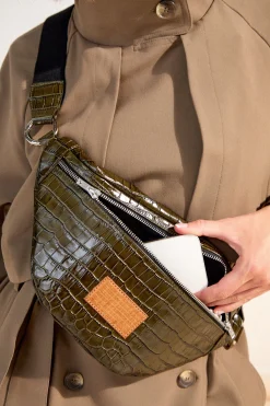 SAC GLORIA CUIR EFFET CROCO