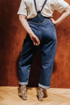 SALOPETTE HEDWIGE JEAN MEDIUM BLUE