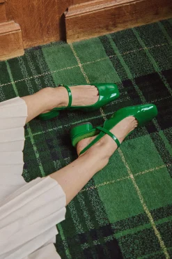 SANDALES POLLY VERNIS SUPER GREEN