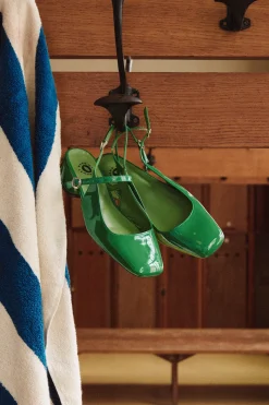 SANDALES POLLY VERNIS SUPER GREEN