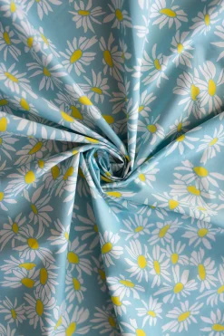 TISSU DAISY BLEU
