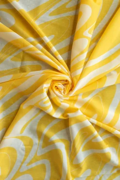 TISSU TRIPPY JAUNE