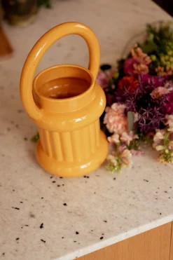 VASE OLIVER YELLOW